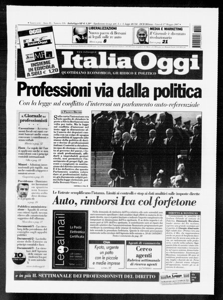 Italia oggi : quotidiano di economia finanza e politica